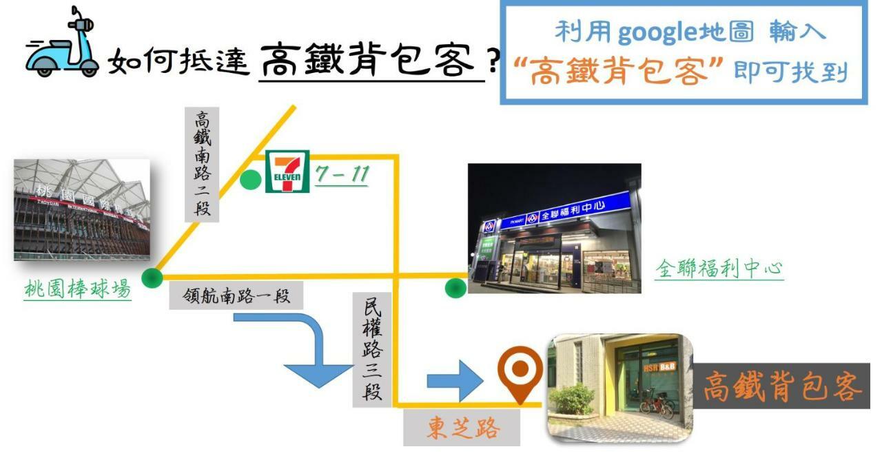 高鐵背包客 Hsr Bnb 桃園民宿 063號 Чжунли Екстериор снимка